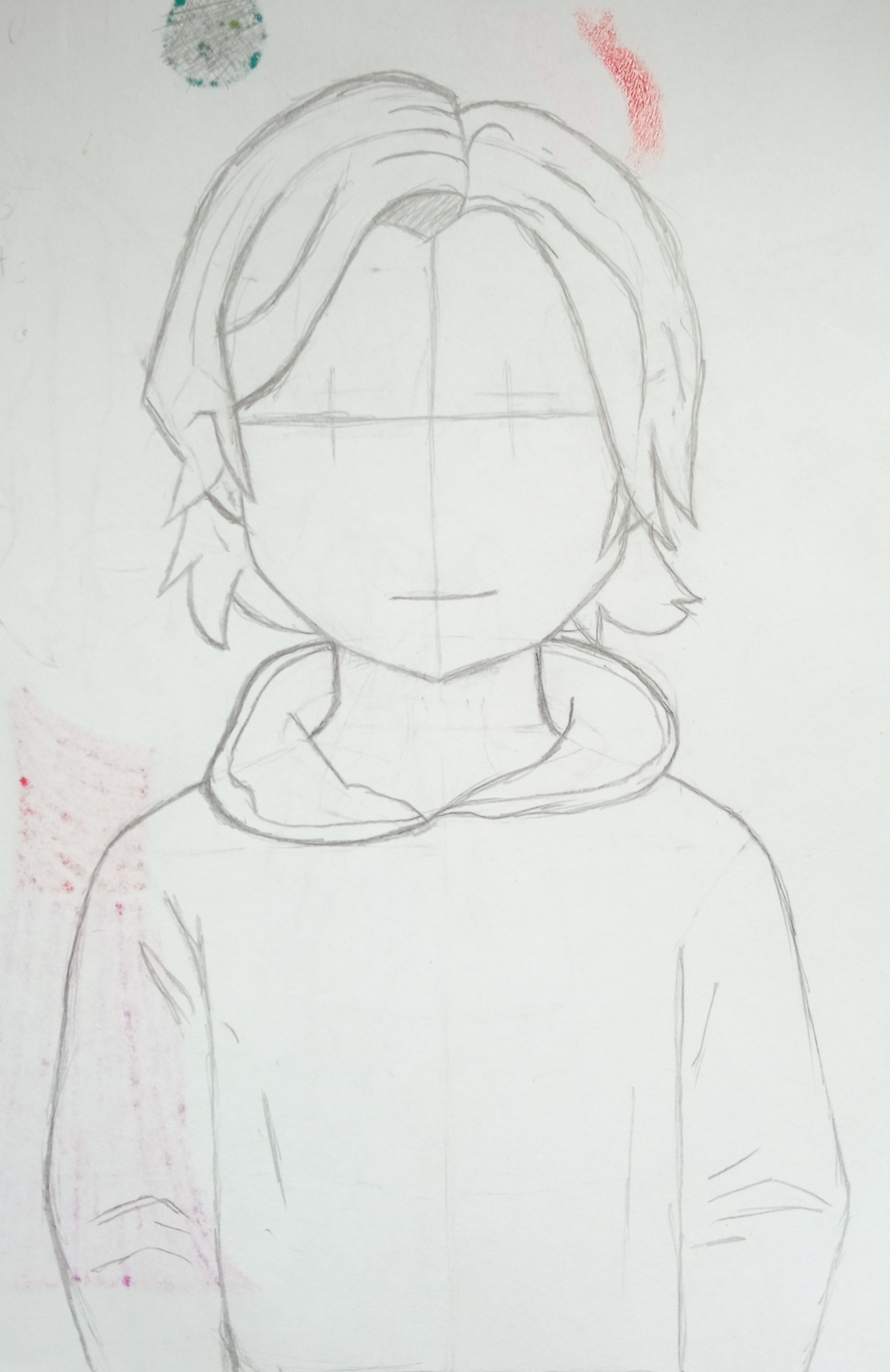 Sam Winchester drawing without face